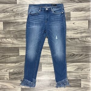 BLANK [BLANKNYC] The Reade, Skinny Classique Jeans 30 Frayed Fringe Hem, Blank…